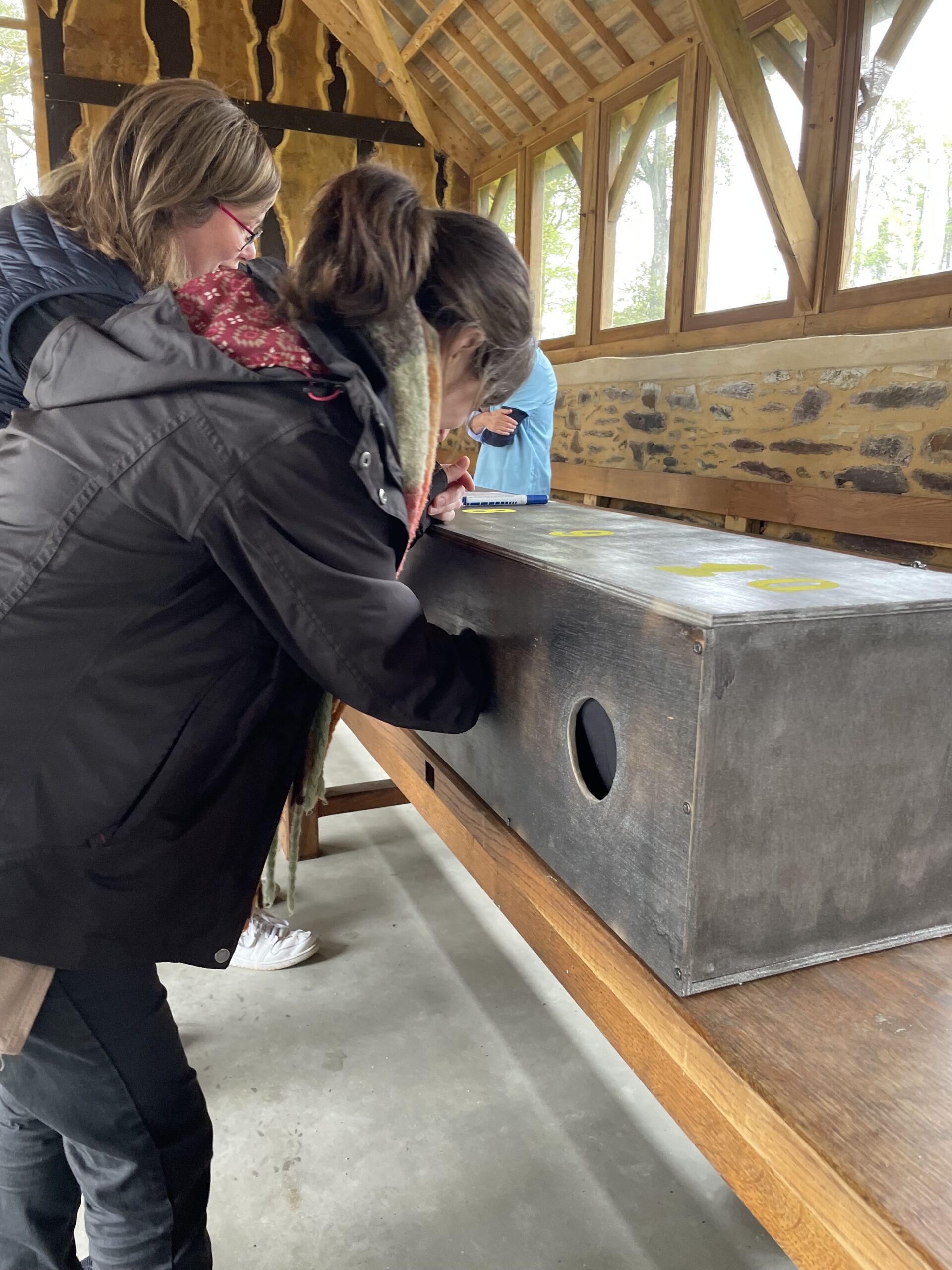 Activité de cohésion d'équipe sens toucher avec au gré du vent